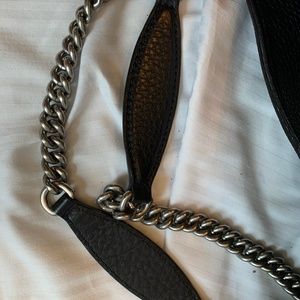 Gucci black leather medium studded Soho shoulder bag